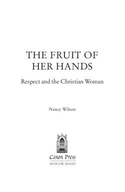 the fruit of her hands