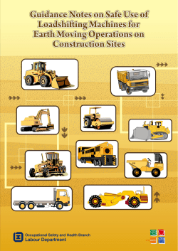 Guidance Notes on Safe Use of Loadshifting Machines for Earth