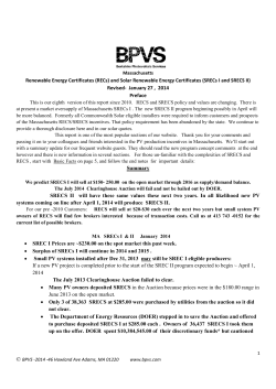 RECs - Berkshire Photovoltaic Services