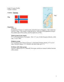 Sample teacher provided country research