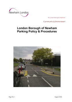 Parking policy and procedures