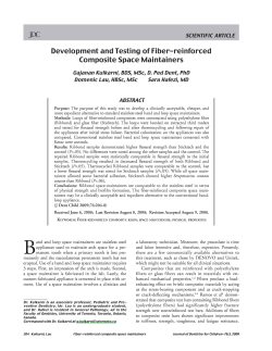 Development and Testing of Fiber