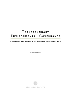 transboundary environmental governance