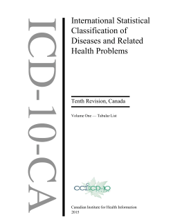 International Statistical Classification of Diseases and Related