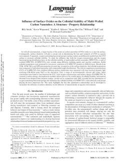 Influence of Surface Oxides on the Colloidal Stability of Multi
