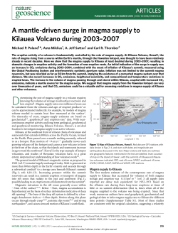 A mantle-driven surge in magma supply to Kīlauea Volcano during