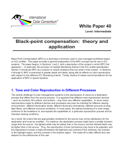 Black-point compensation: theory and application