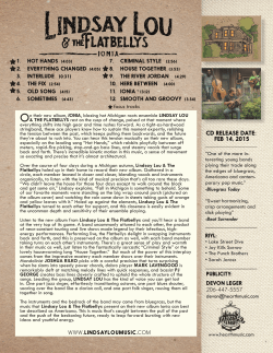 Ionia One-Sheet - Lindsay Lou and the Flatbellys