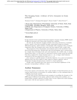 The foraging brain: evidence of Levy dynamics in brain