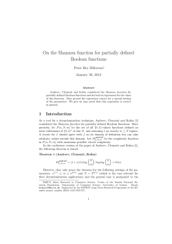 On the Shannon function for partially defined