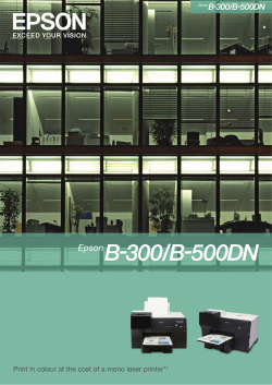 Print in colour at the cost of a mono laser printer*1