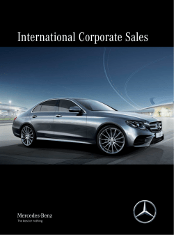 International Corporate Sales - Mercedes-Benz