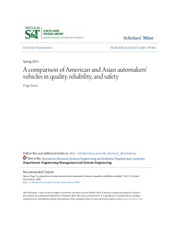 A comparison of American and Asian automakers