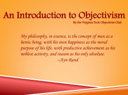 An Introduction to Objectivism
