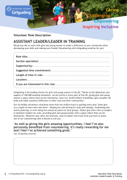 Assistant Leader role description.