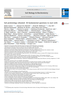 Soil protistology rebooted: 30 fundamental questions to start with
