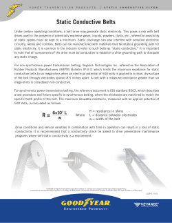 Static Conductive Belts