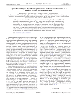 Asymmetric and Speed-Dependent Capillary Force Hysteresis and