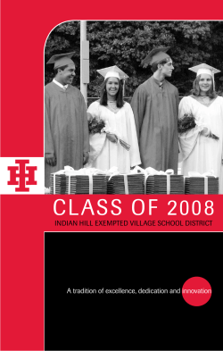 Class of 2008 - Indian Hill Exempted Village School District