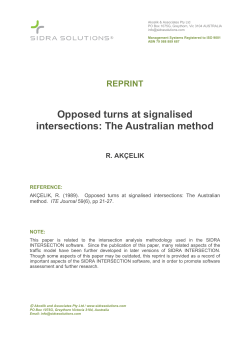 Opposed turns at signalised intersections: The