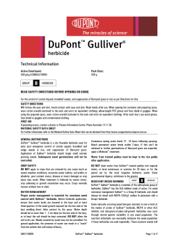 DuPont&trade; Gulliver&reg; herbicide Label Australia