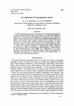 An Appraisal of Caryophanon laturn