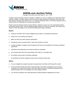 ADESA.com Auction Policy