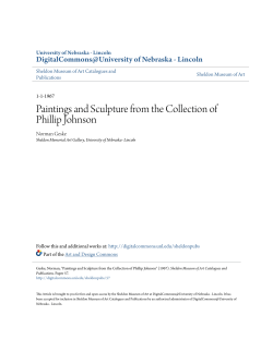 Paintings and Sculpture from the Collection of Phillip Johnson