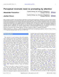 Perceptual reversals need no prompting by attention