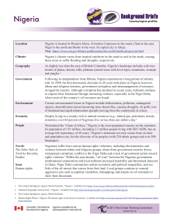 Nigeria - The Critical Thinking Consortium