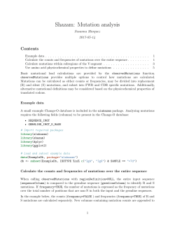 Mutation analysis