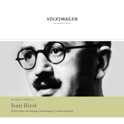 Ivan Hirst - Volkswagen Group