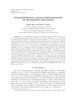 one-dimensional graph perturbations of selfadjoint relations