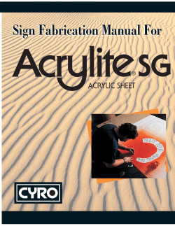 Sign Fabrication Manual For