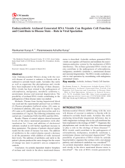 Endosymbiotic Archaeal Generated RNA Viroids Can Regulate Cell