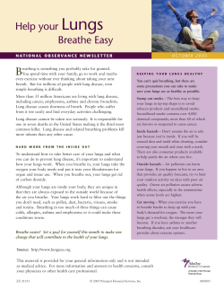 Help your Lungs Breathe Easy