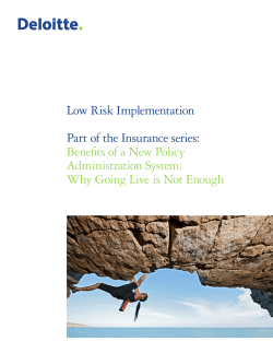 Low Risk Implementation