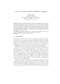 A Survey of Practical Software Adaptation Techniques