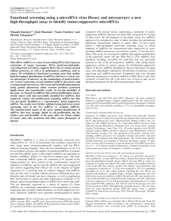 Functional screening using a microRNA virus library and