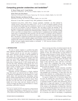 Computing granular avalanches and landslides