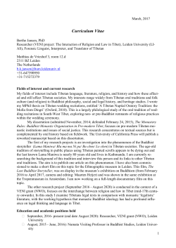 Curriculum Vitae - Universiteit Leiden