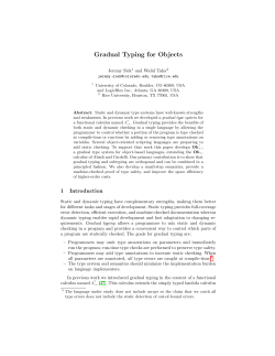 Gradual Typing for Objects