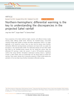Northern-hemispheric differential warming is the key to