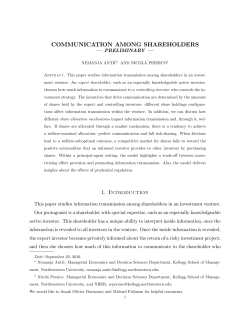 Communication Among Shareholders