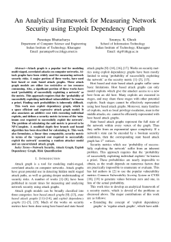 An Analytical Framework for Measuring Network Security using