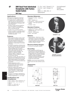 4P BHR Dead Front Interlocked Receptacles