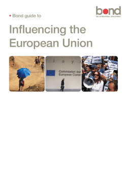 Influencing the European Union