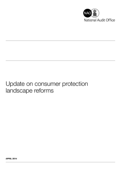 Update on consumer protection landscape reforms