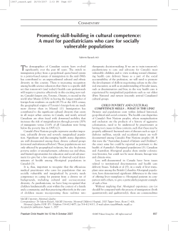Promoting skill-building in cultural competence: A must for
