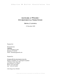 Environmental Noise Study